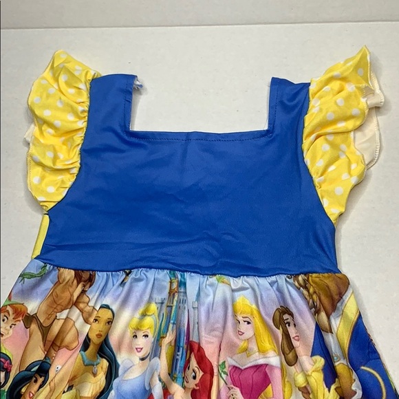 Disney Boutique Style Dress yellow Mickey Minnie - Picture 8 of 9